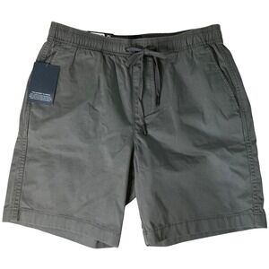 GAP Pull-On Shorts Men Size S Gray Casual Cotton Drawstring Preppy Lightweight